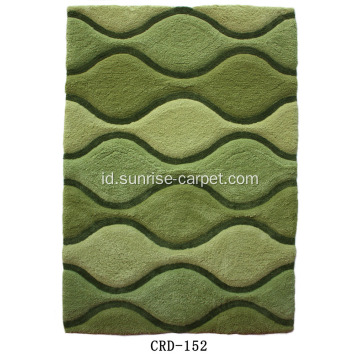 Soft Microfiber Modern 3D Pattern Carpet